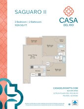 Saguaro 2 1306 floor plan